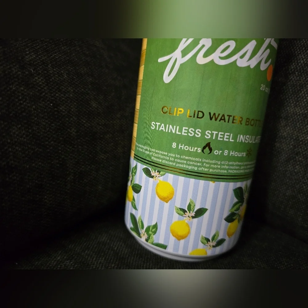 Market Fresh Lemon Water Bottle